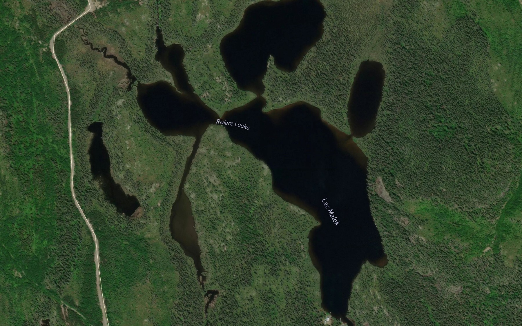 Satellite map of the Lac Malek