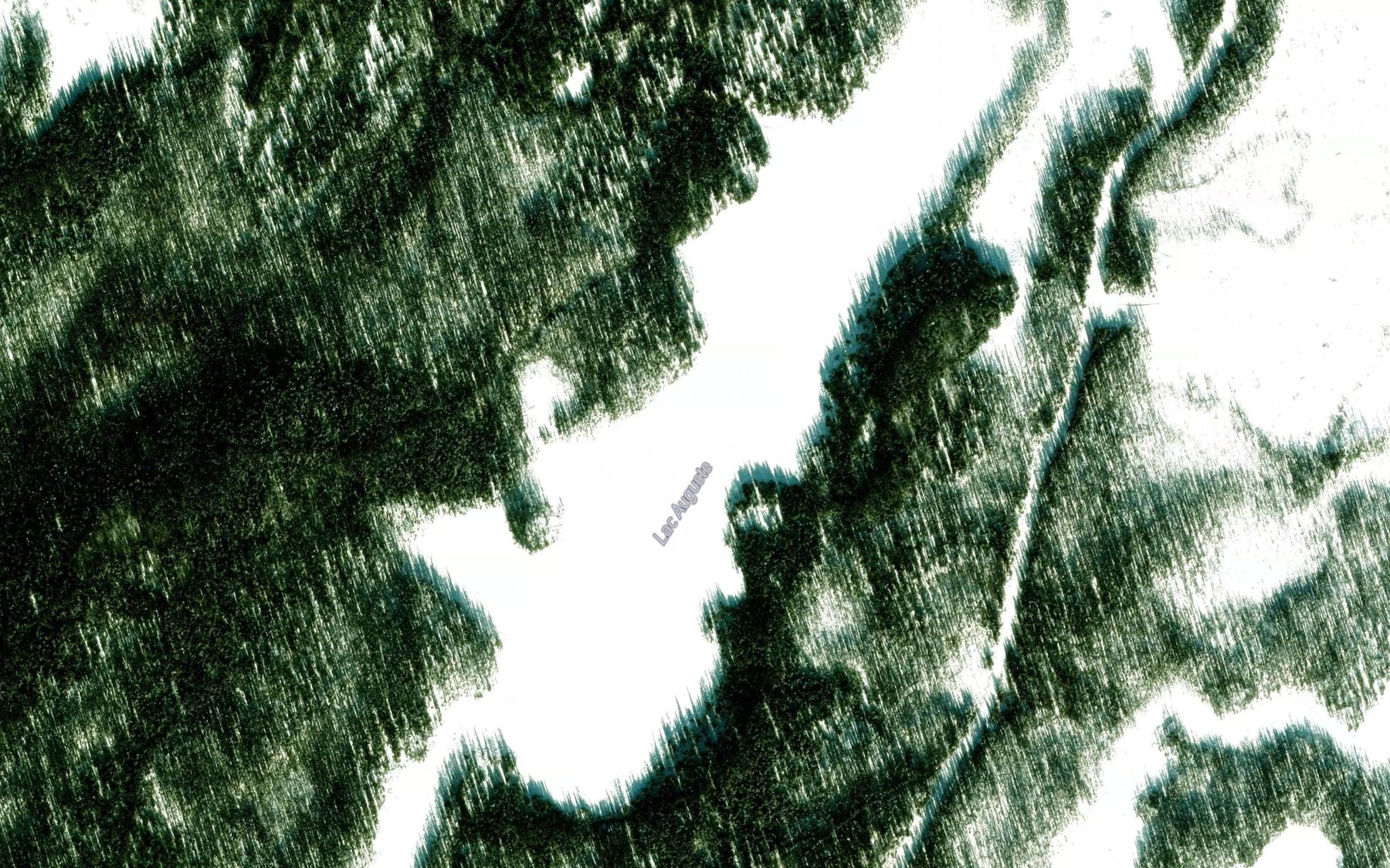 Satellite map of the Lac Auguste