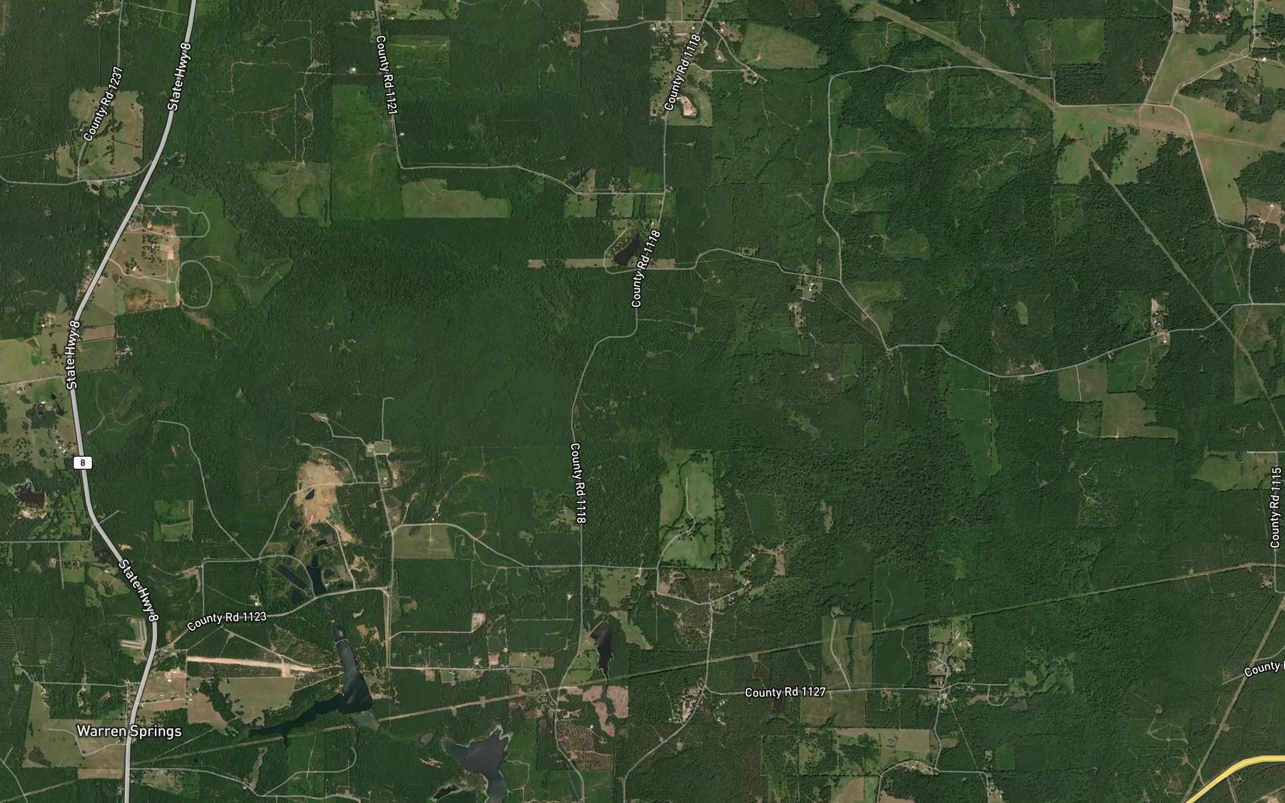 Satellite map of the Buck Creek