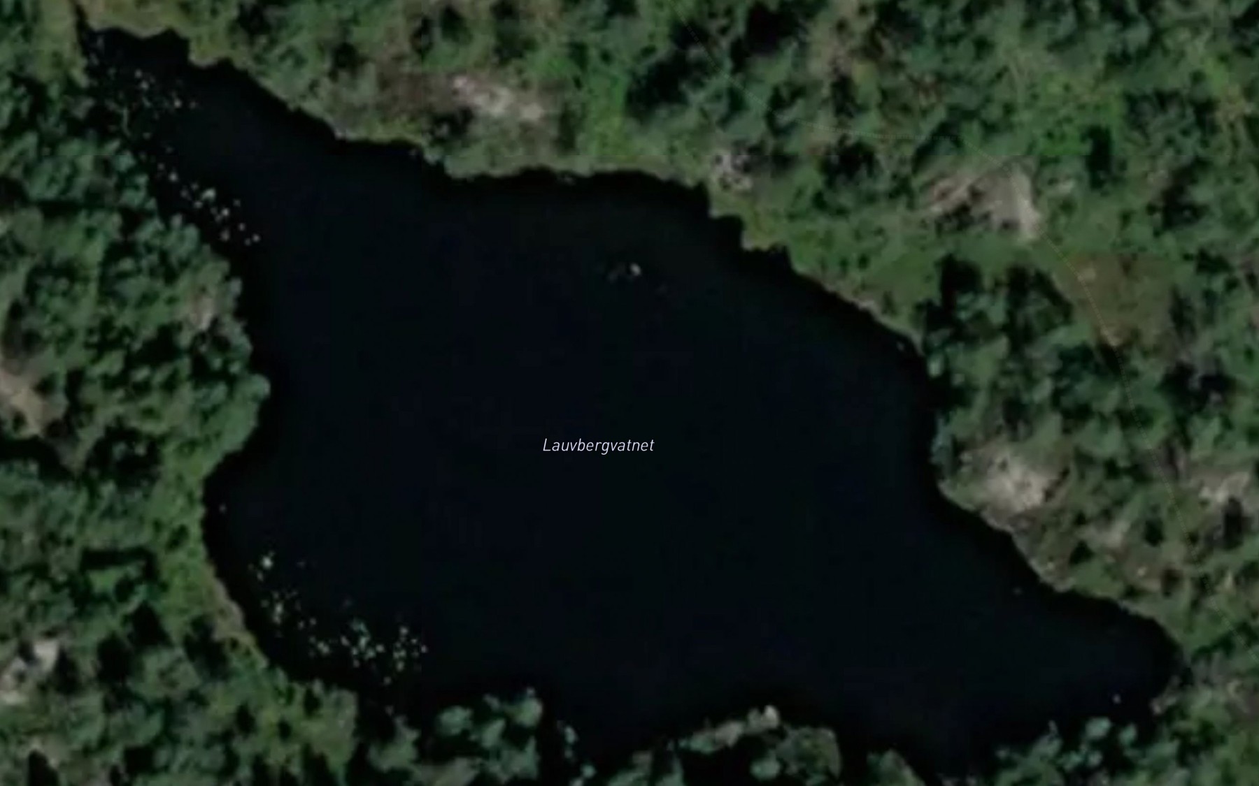 Satellite map of the Laubervann