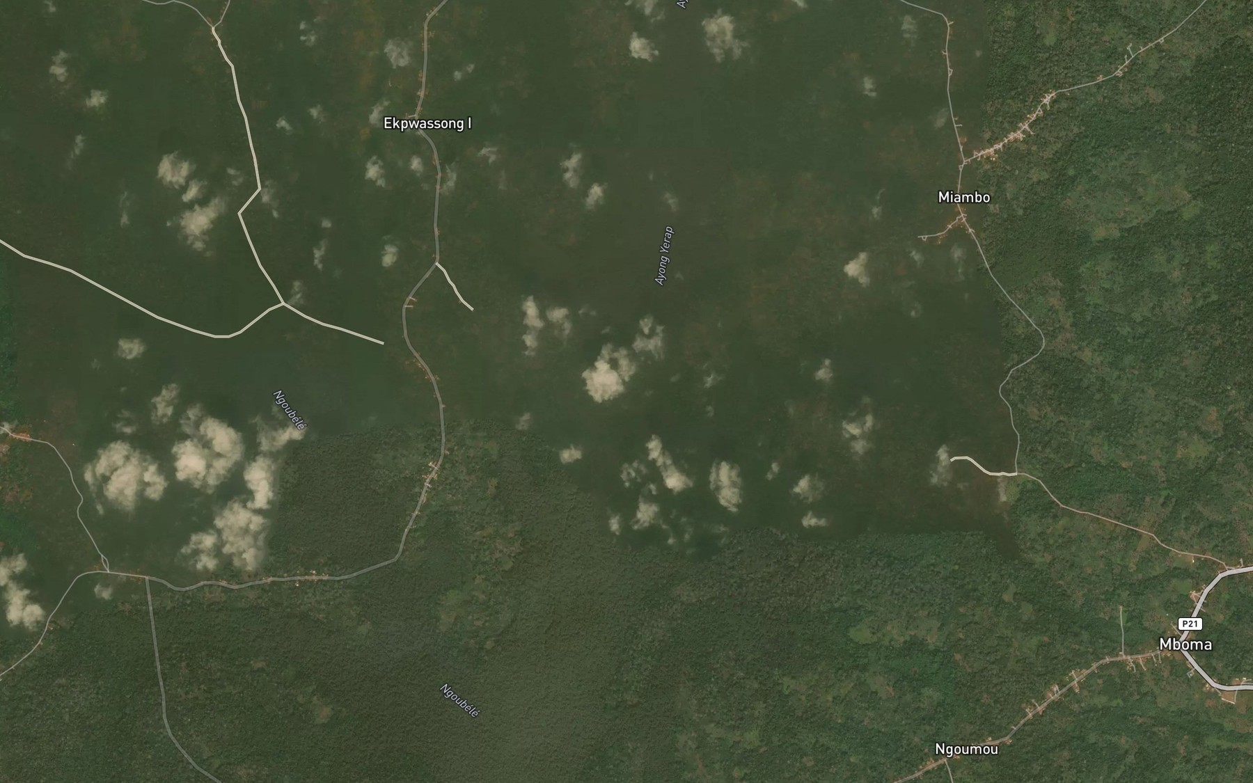 Satellite map of the Yambe