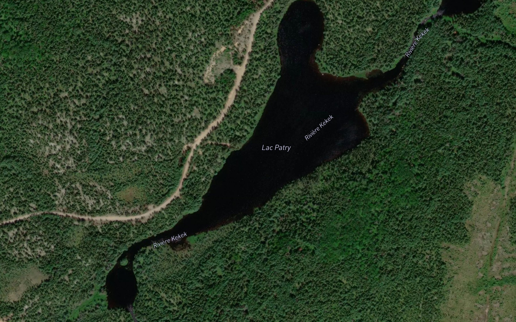 Satellite map of the Lac Patry