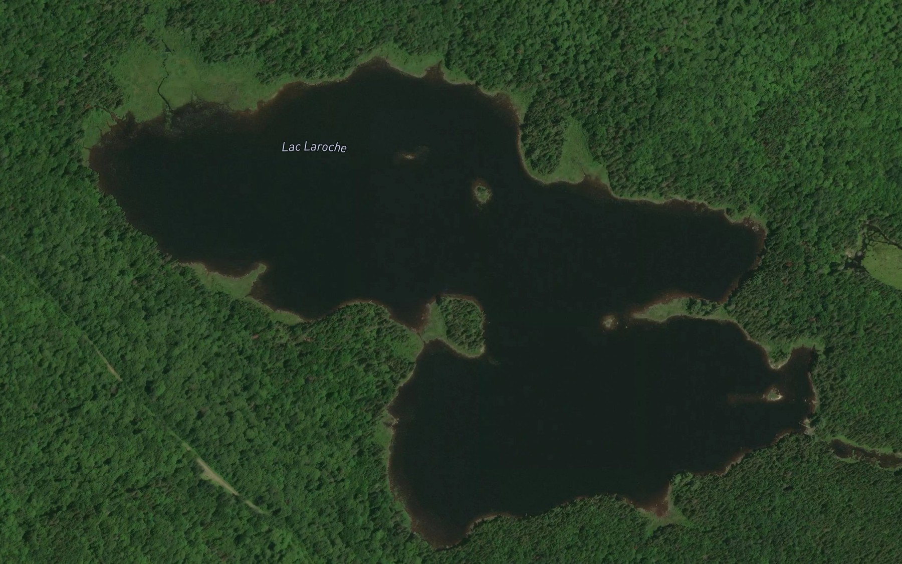 Satellite map of the Lac Laroche