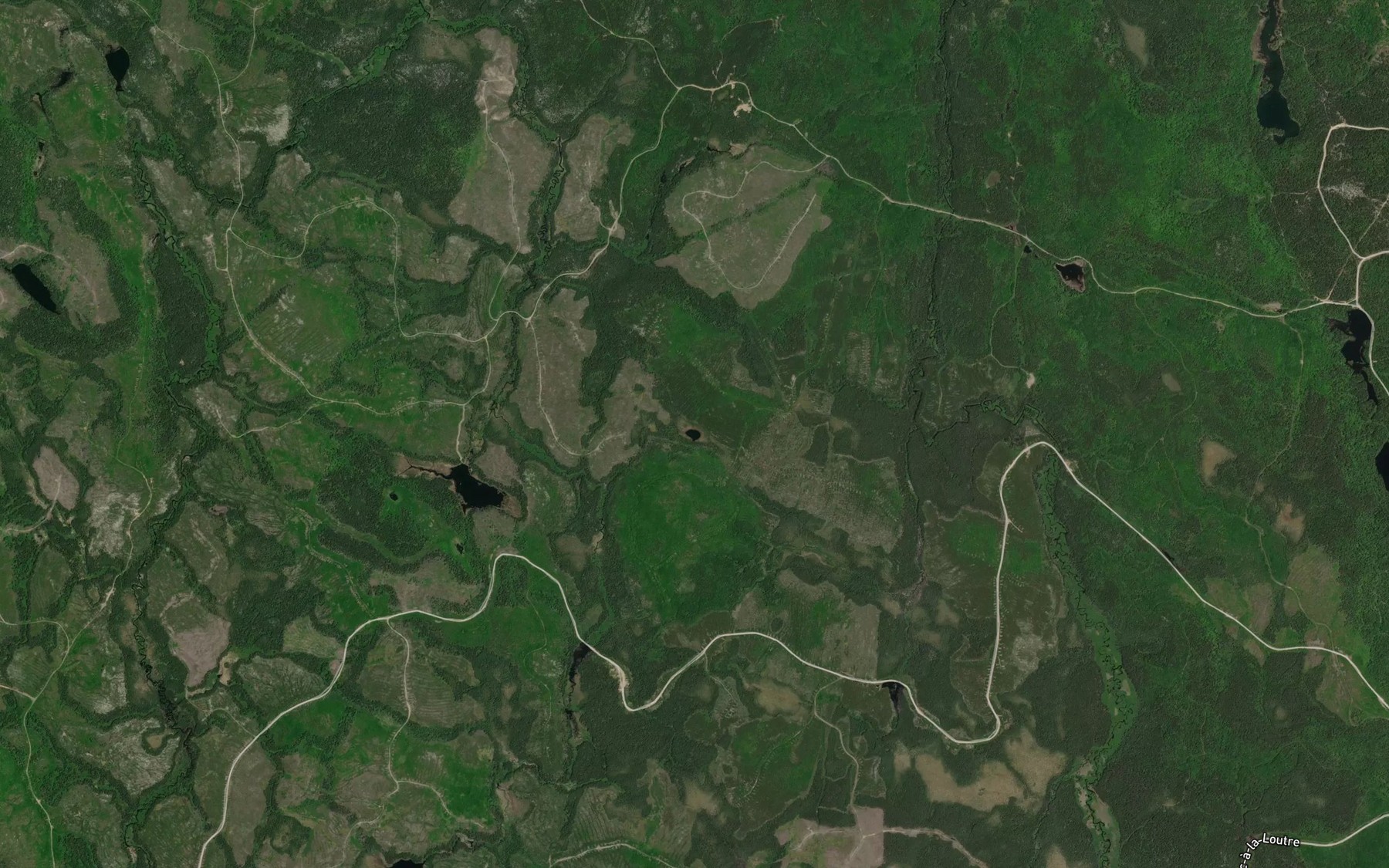 Satellite map of the Lac de la Savane