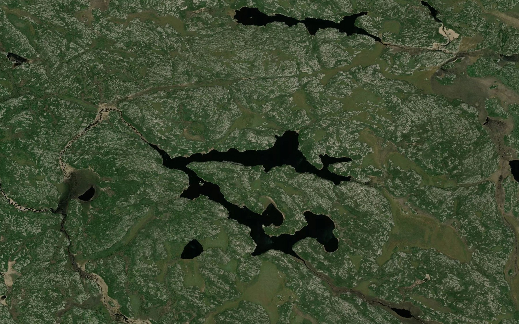 Satellite map of the Apiskwasi Lake