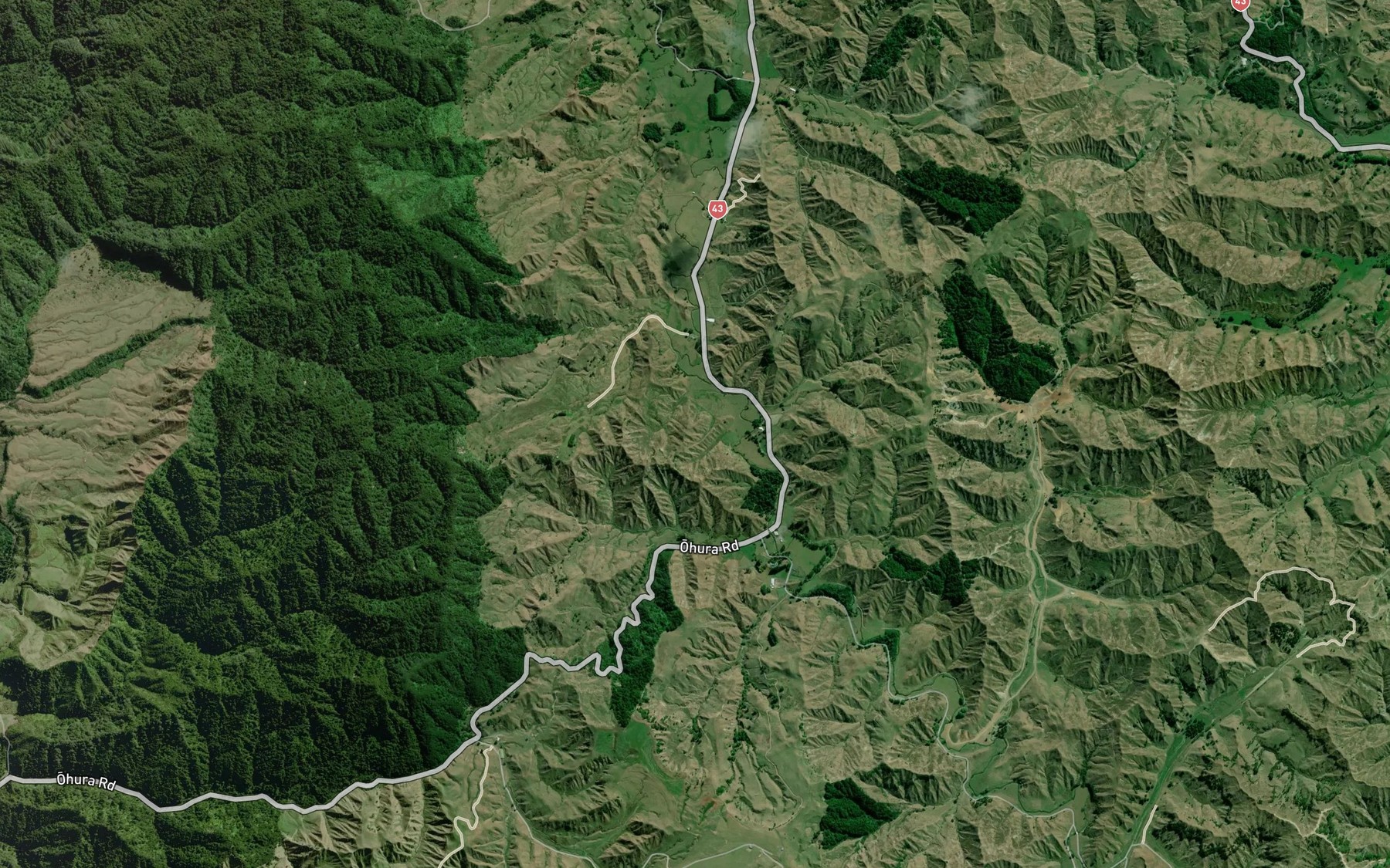 Satellite map of the Heao Stream