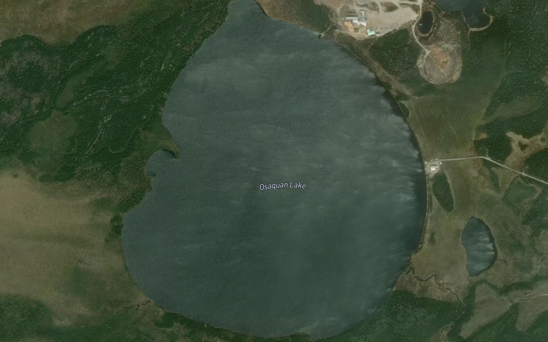 Satellite map of the Osaquan Lake