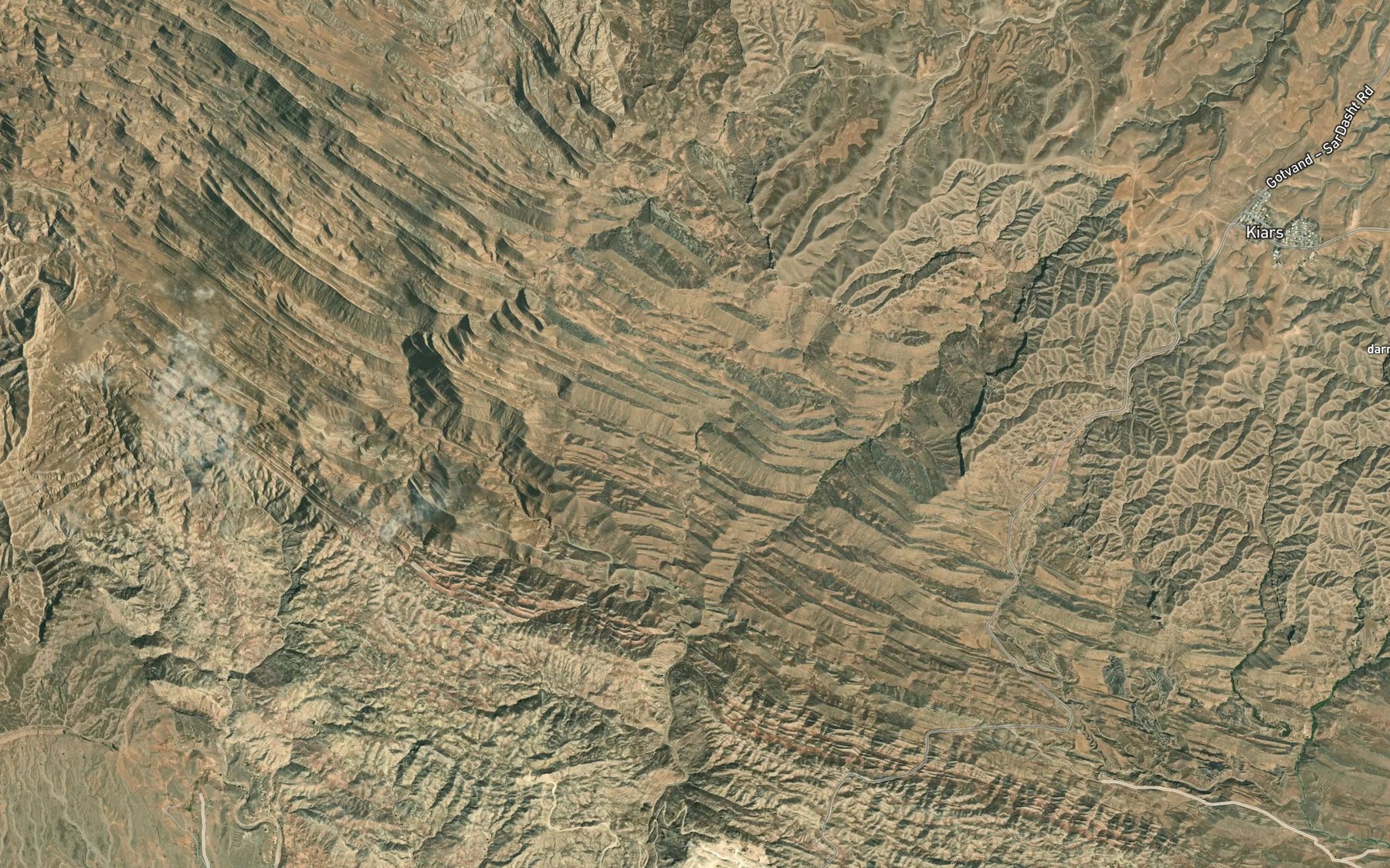 Satellite map of the Cheshmeh-ye Kuleh Bedush