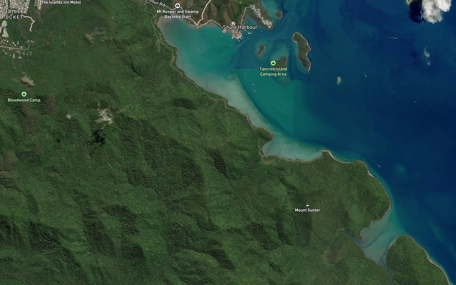 Satellite map of the Rooper Inlet