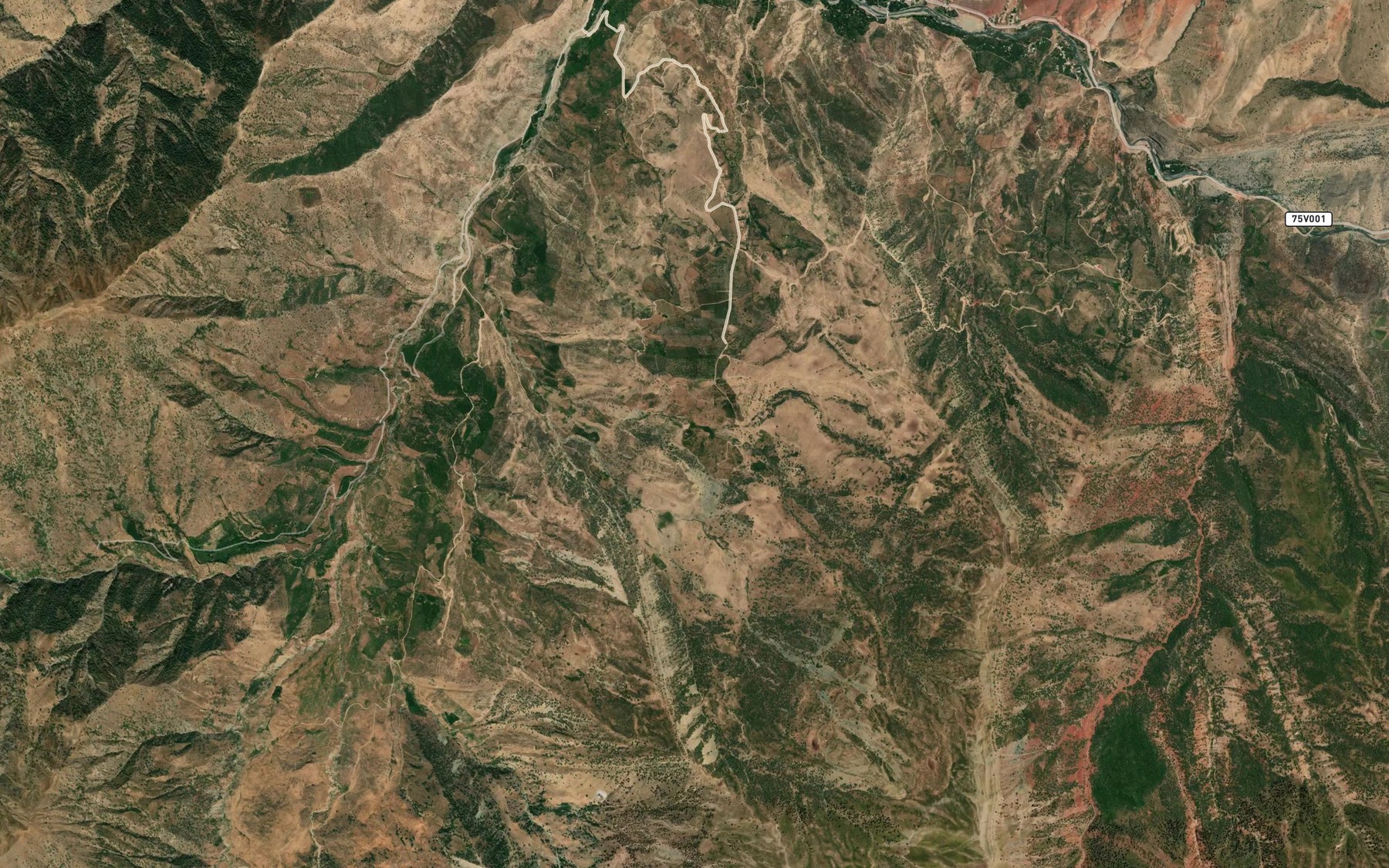 Satellite map of the Sherakmozor Buloq