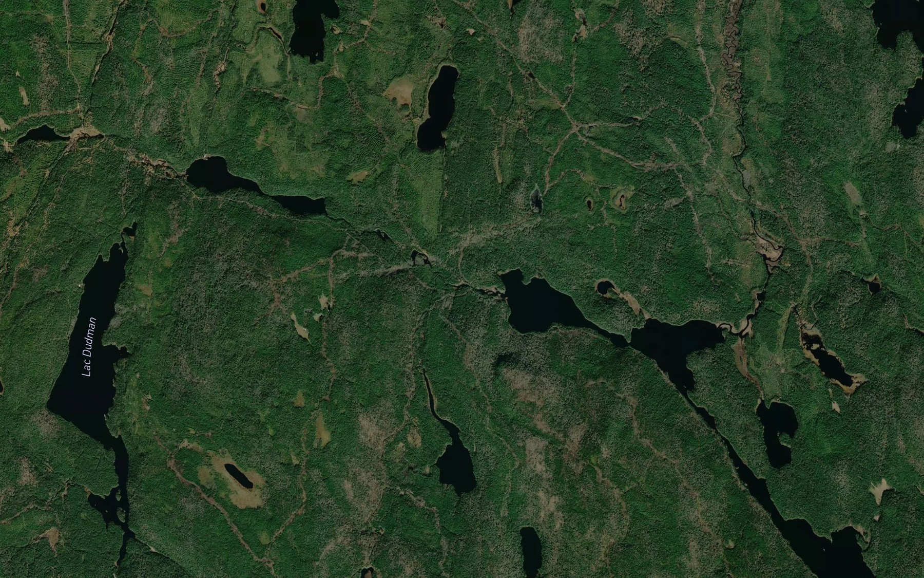 Satellite map of the Lac Defunt