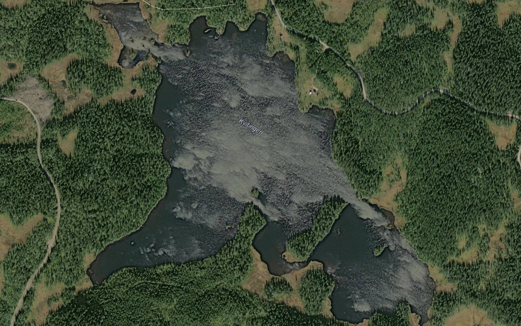 Satellite map of the Kvitingen