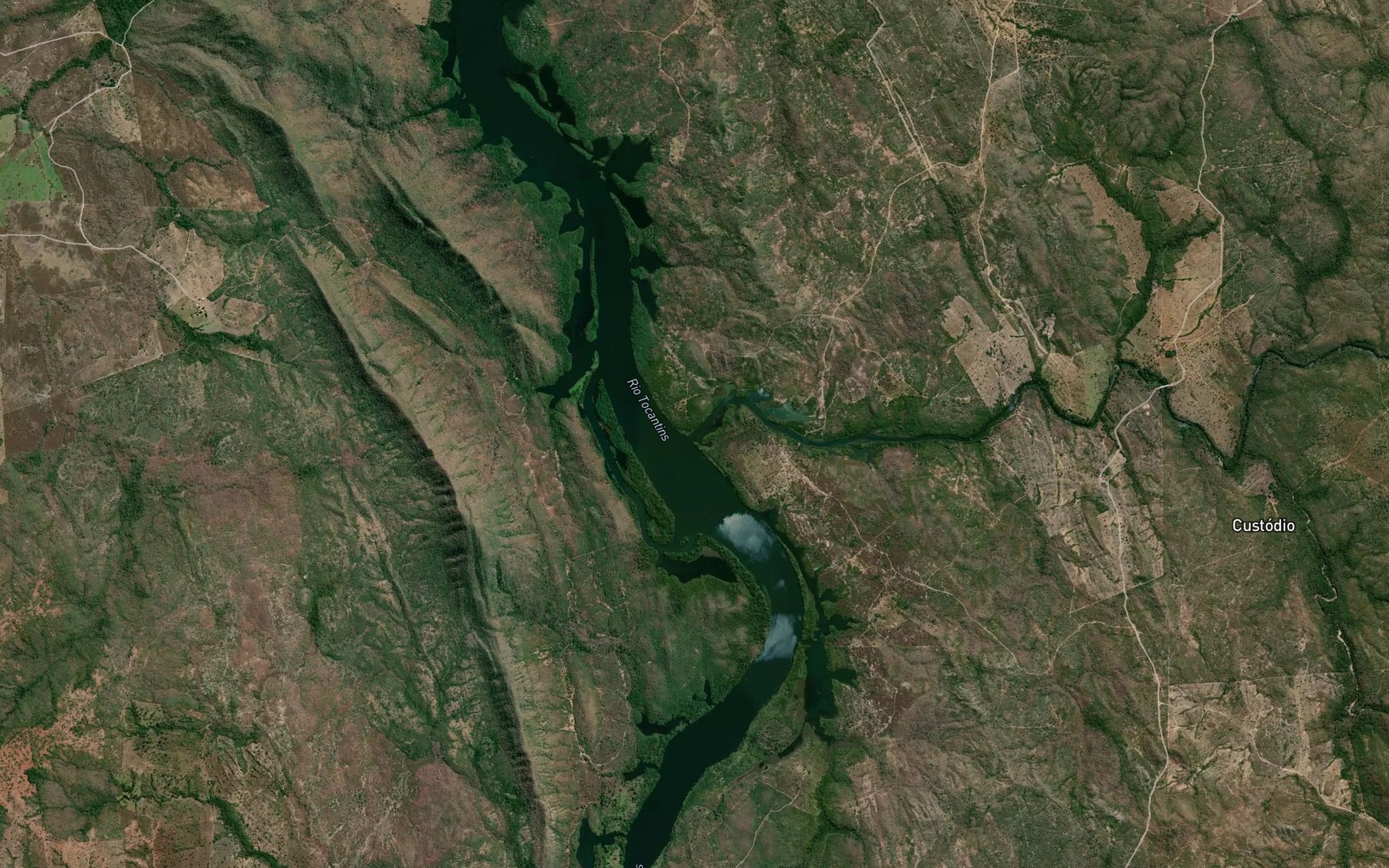 Satellite map of the Rio Custodio