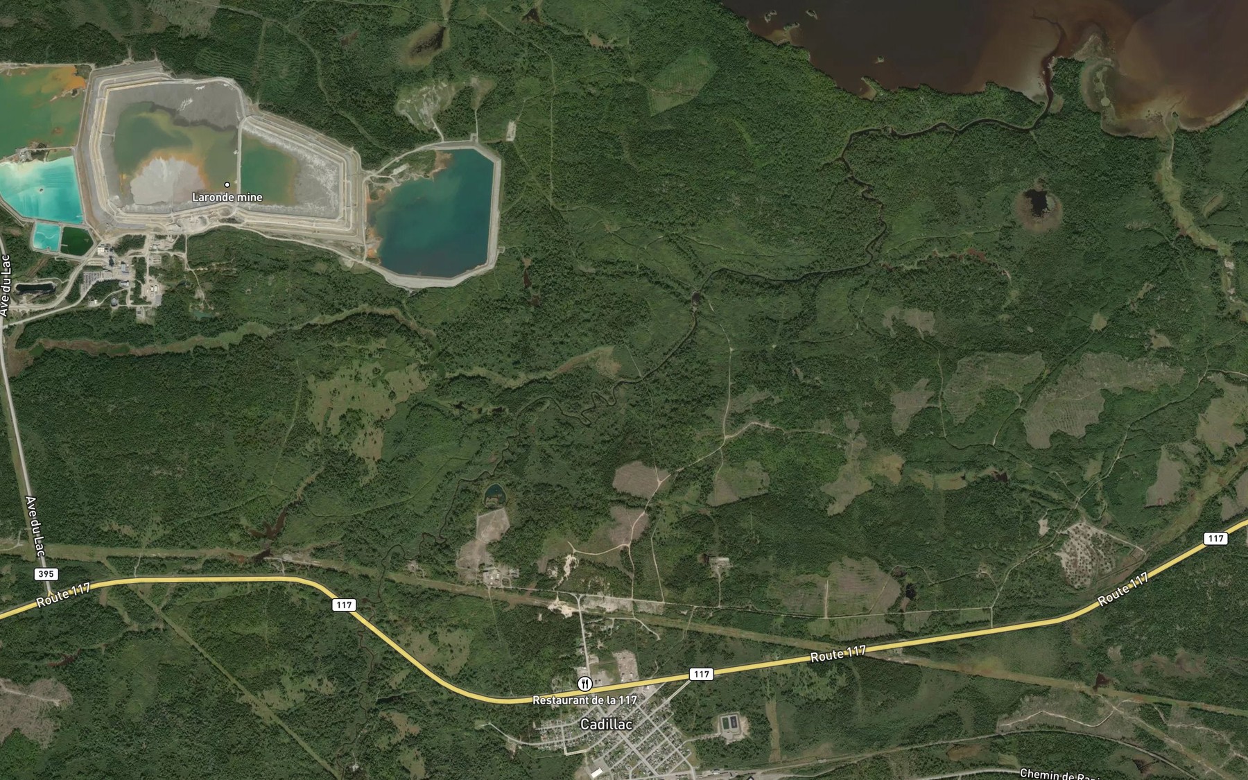 Satellite map of the Ruisseau Dormenan