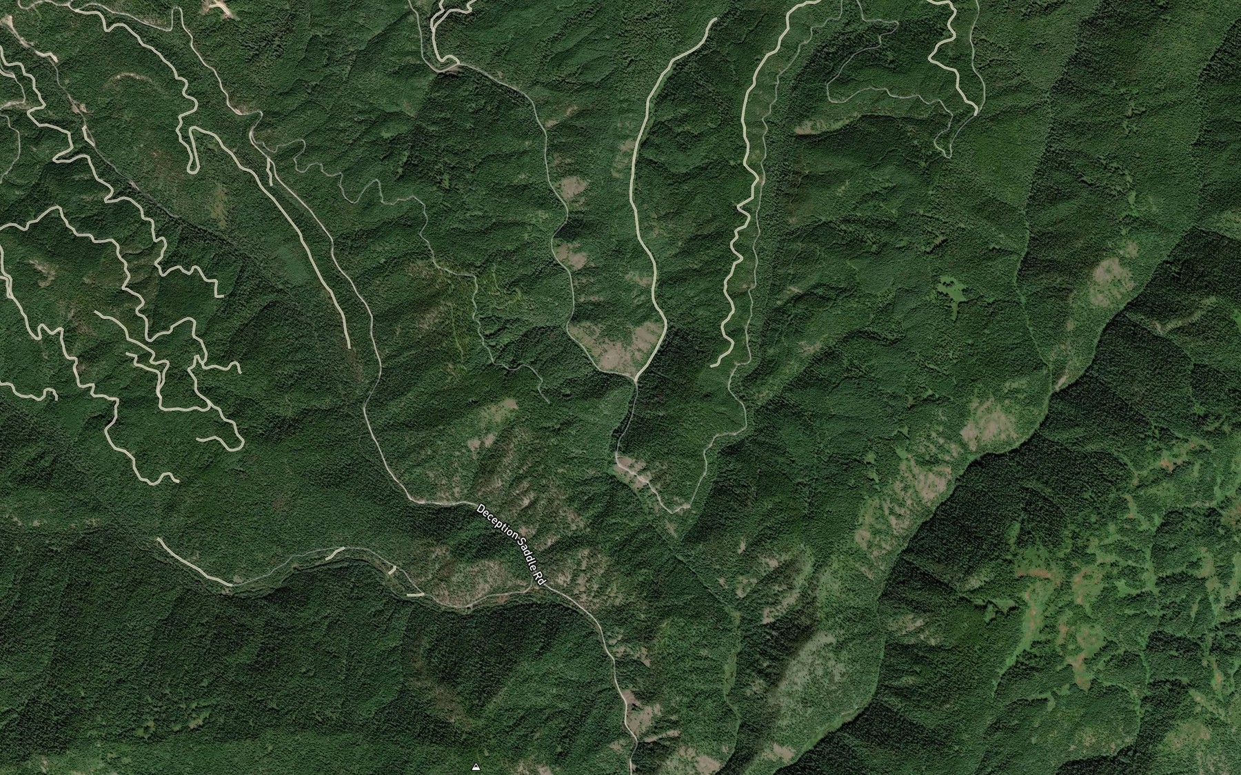 Satellite map of the China Creek