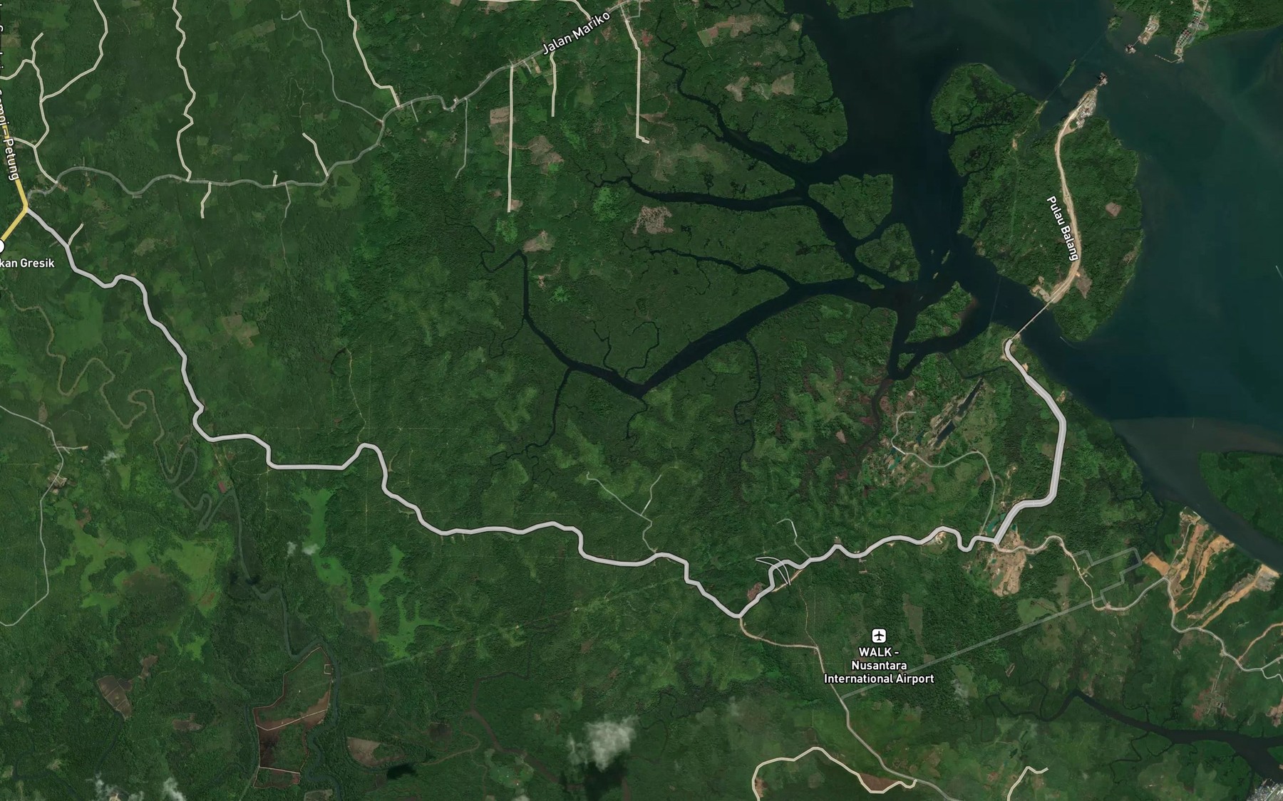 Satellite map of the Sungai Upi