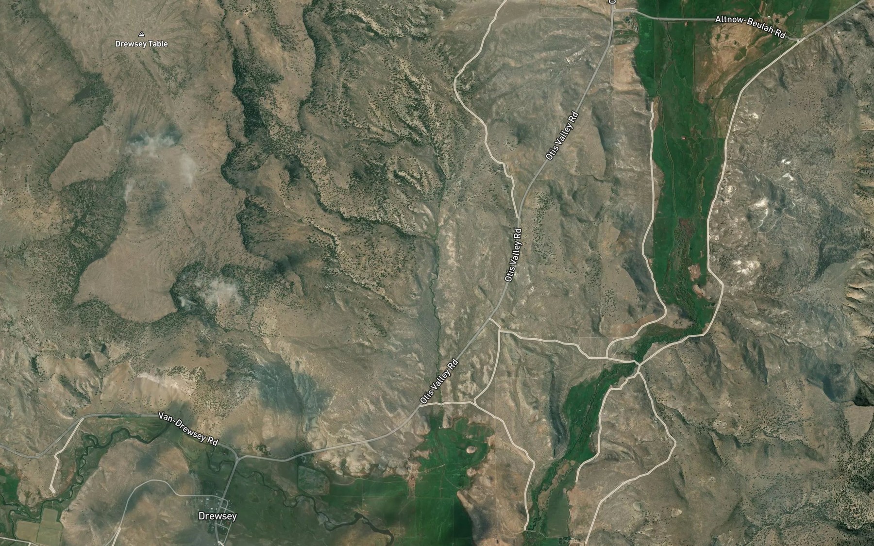 Satellite map of the Cook Spring