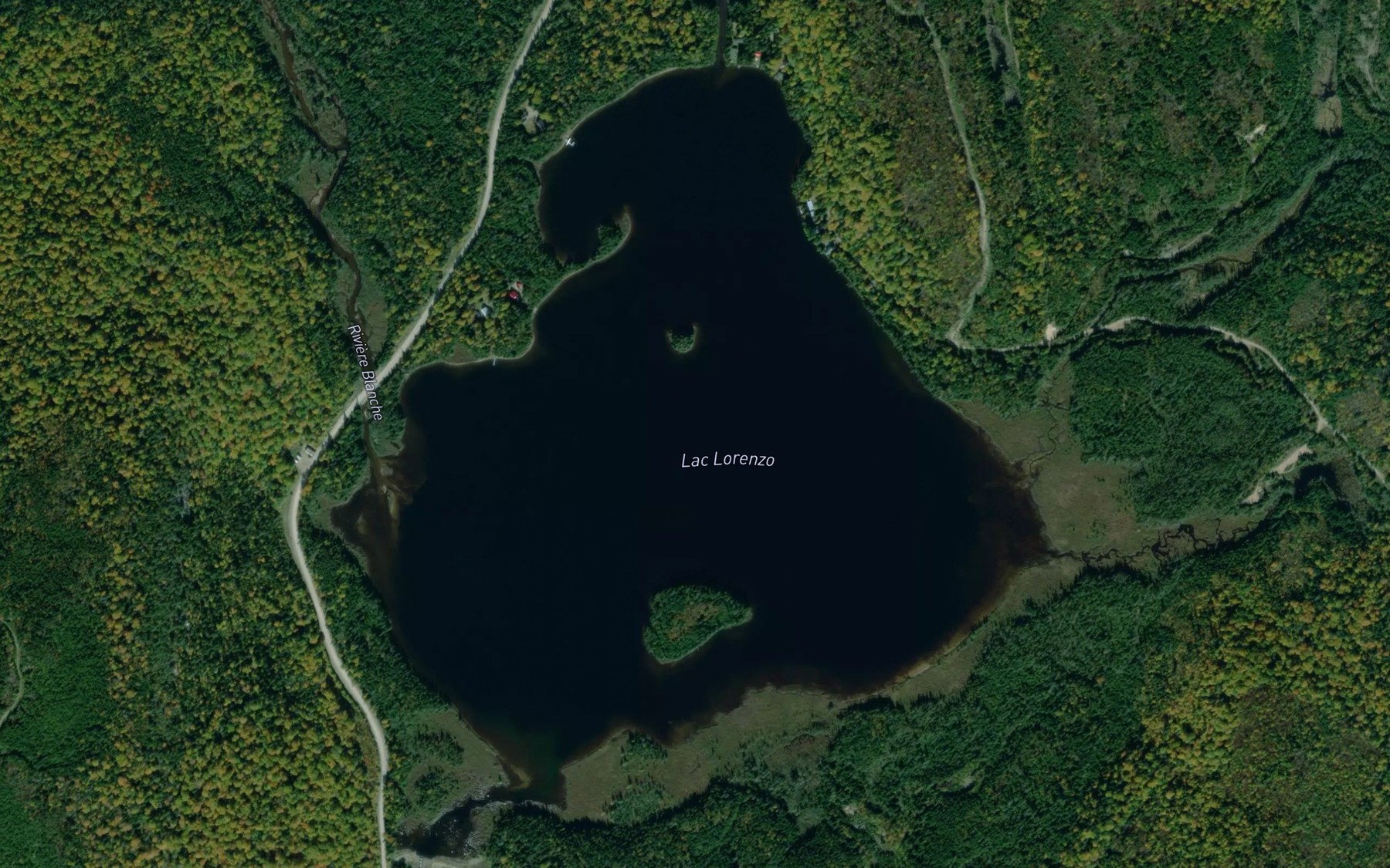 Satellite map of the Lac Lorenzo