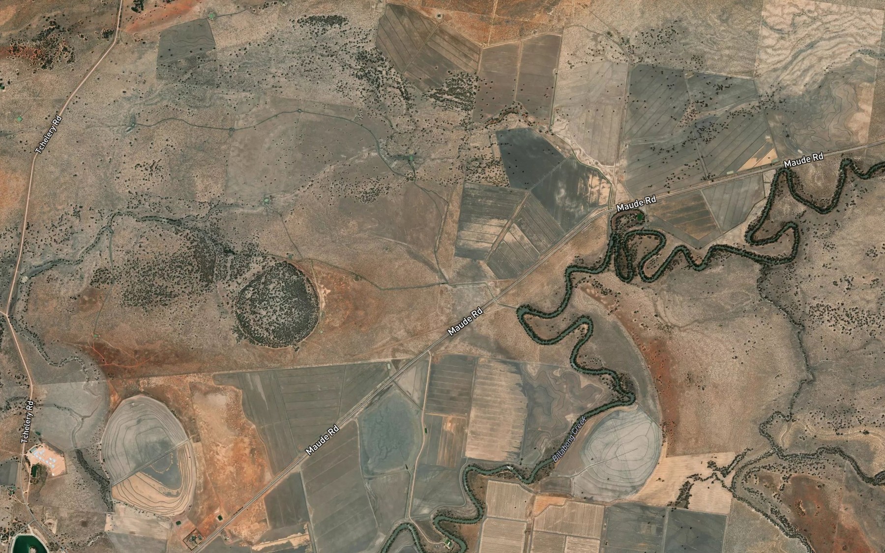 Satellite map of the Moores Creek