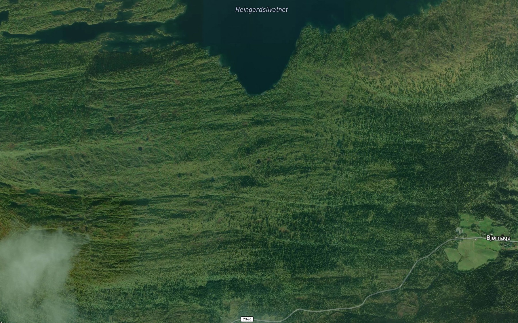 Satellite map of the Segeltjonna
