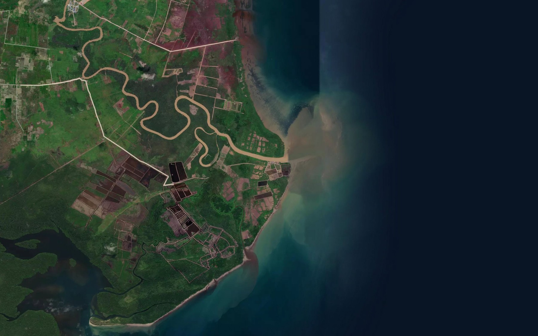 Satellite map of the Sungai Benumuda