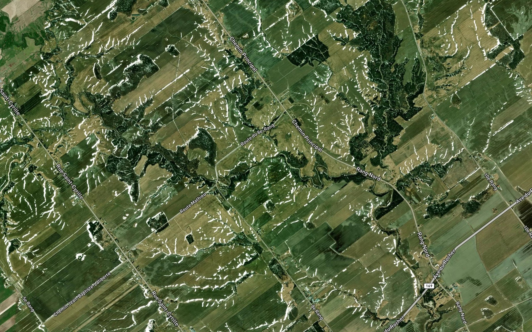 Satellite map of the Ruisseau Paradis