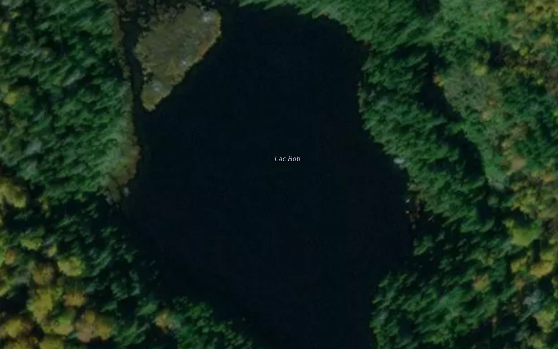 Satellite map of the Lac Bob