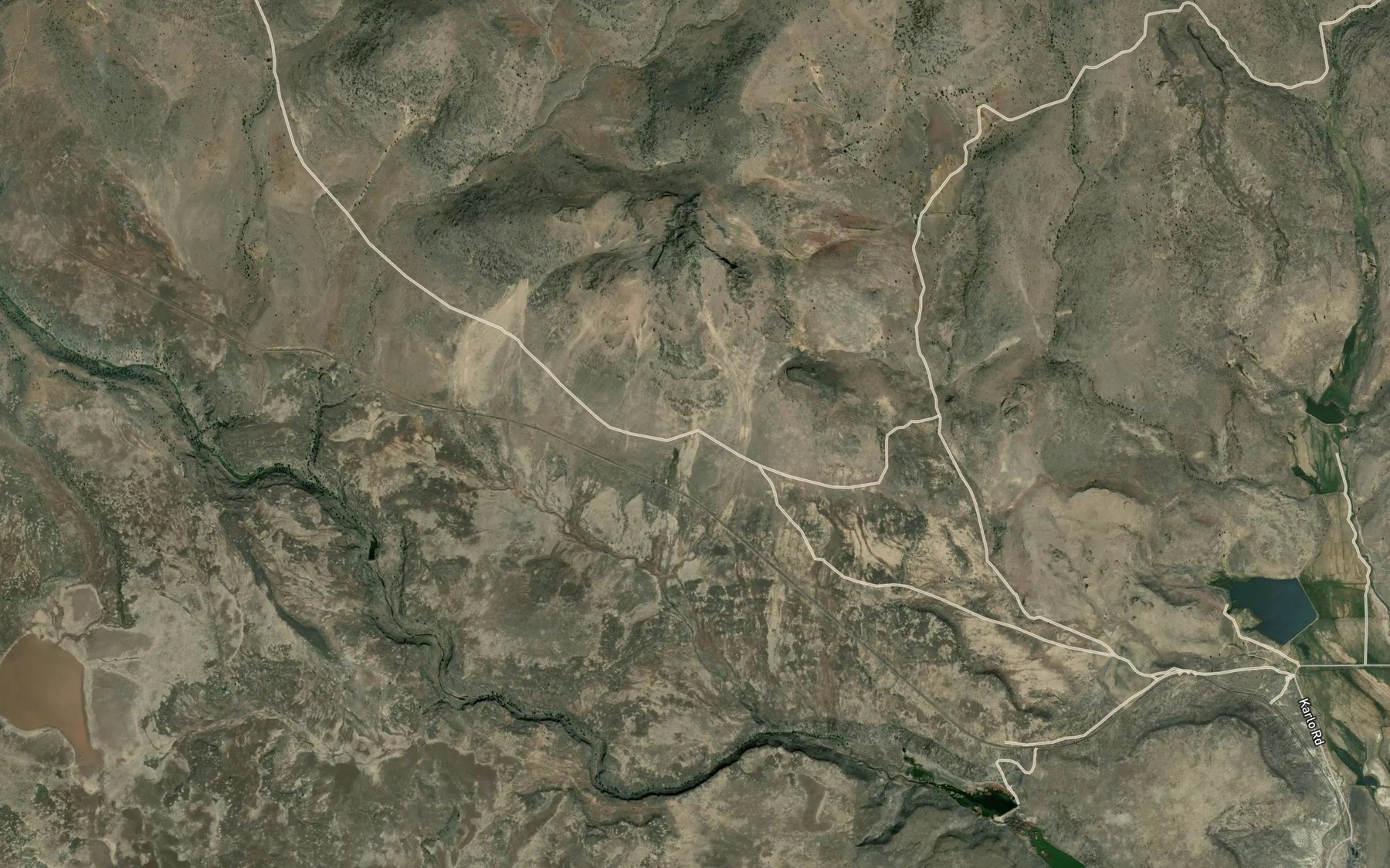 Satellite map of the Railroad Spring
