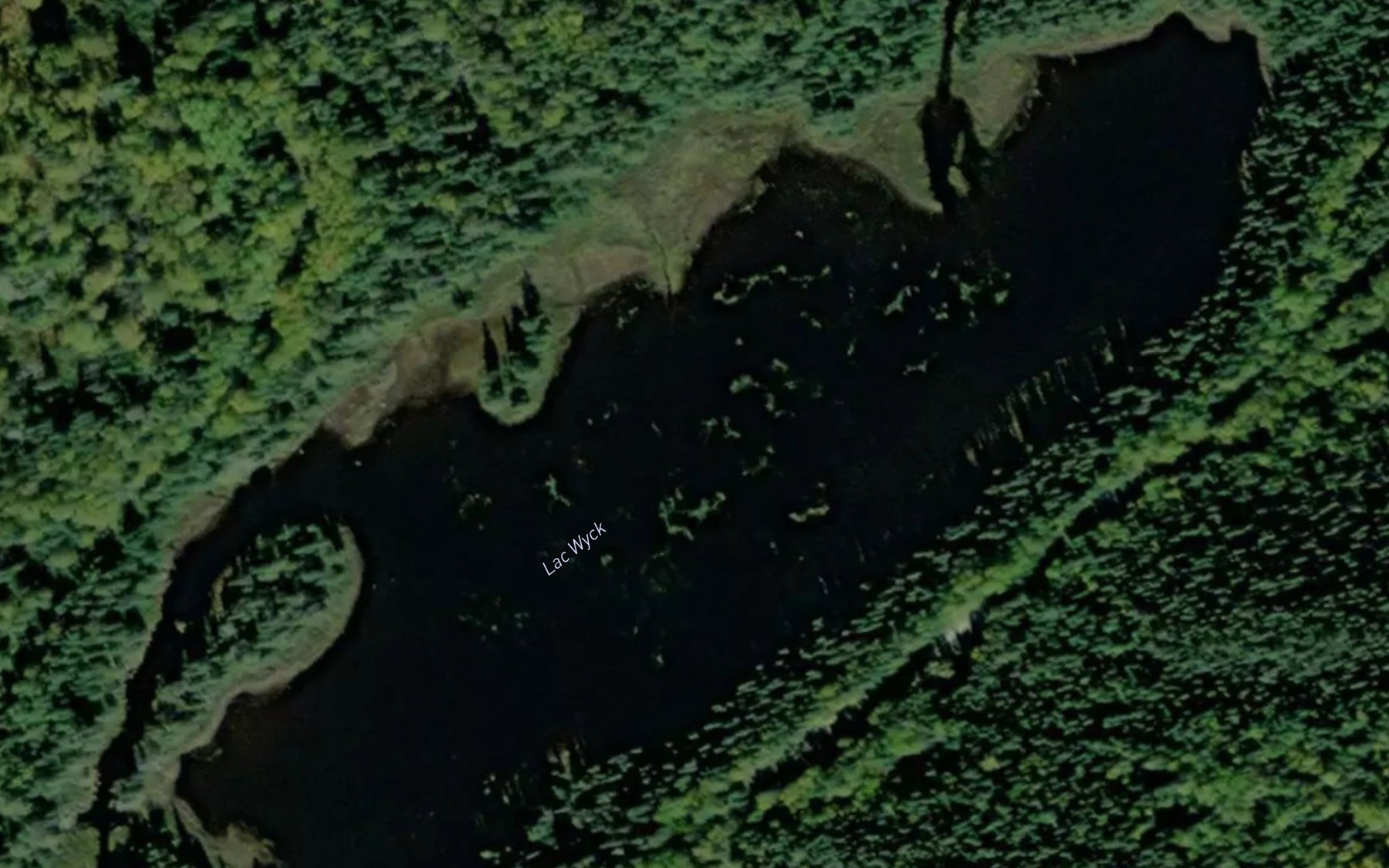 Satellite map of the Lac Wyck