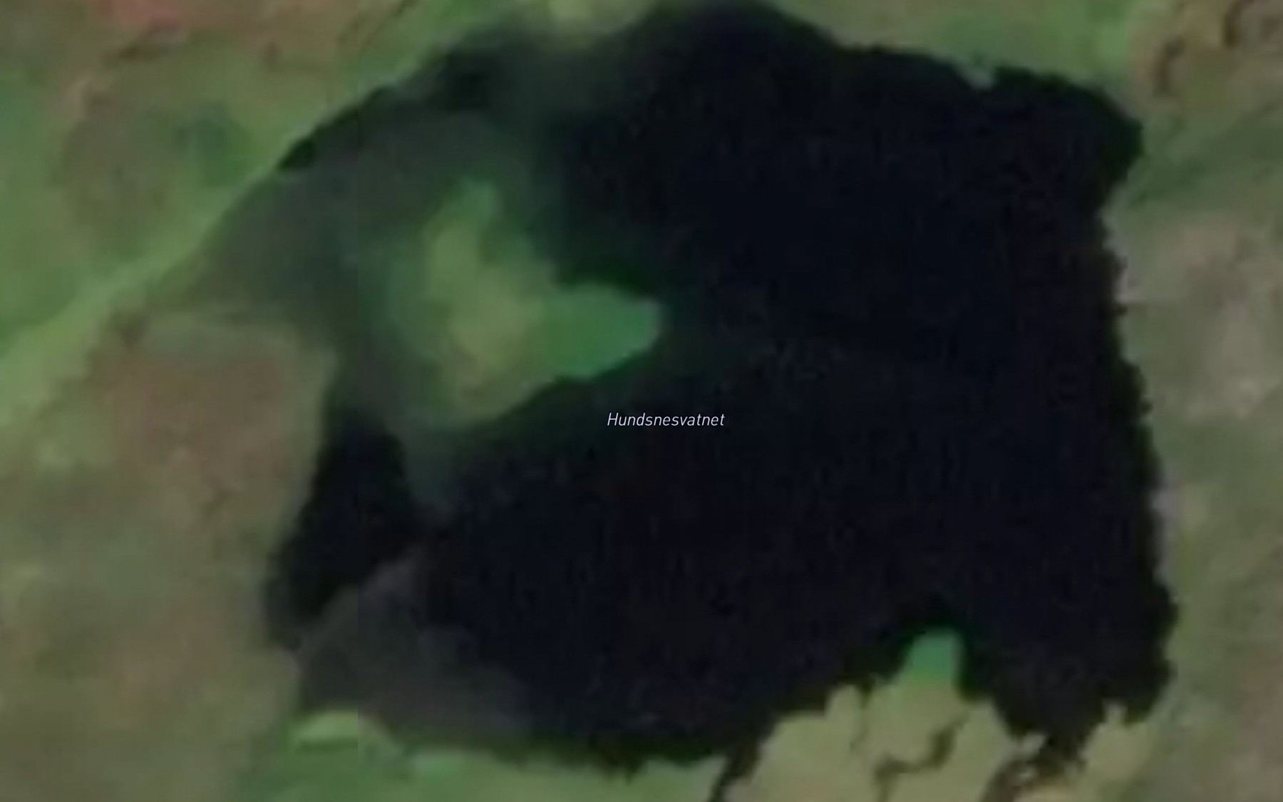 Satellite map of the Hundsnesvatnet