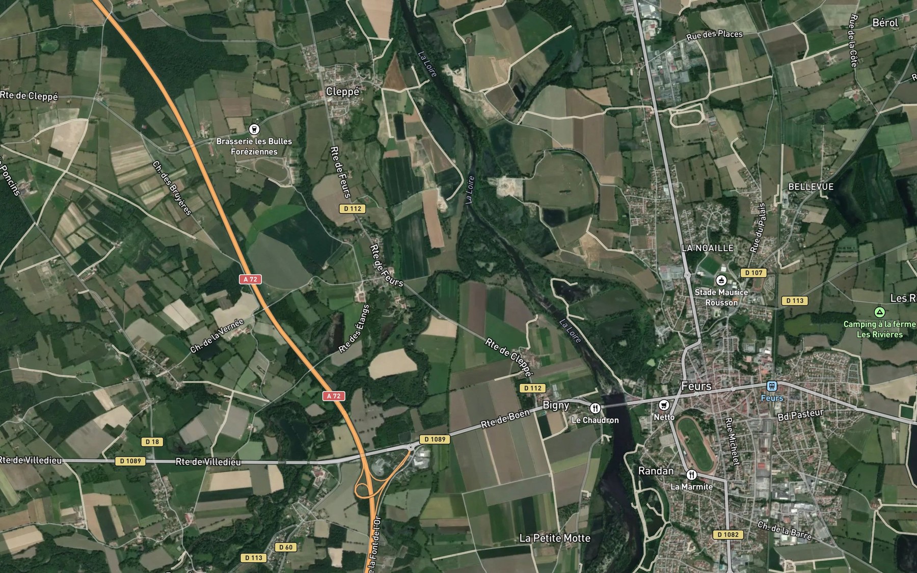 Satellite map of the Alliot