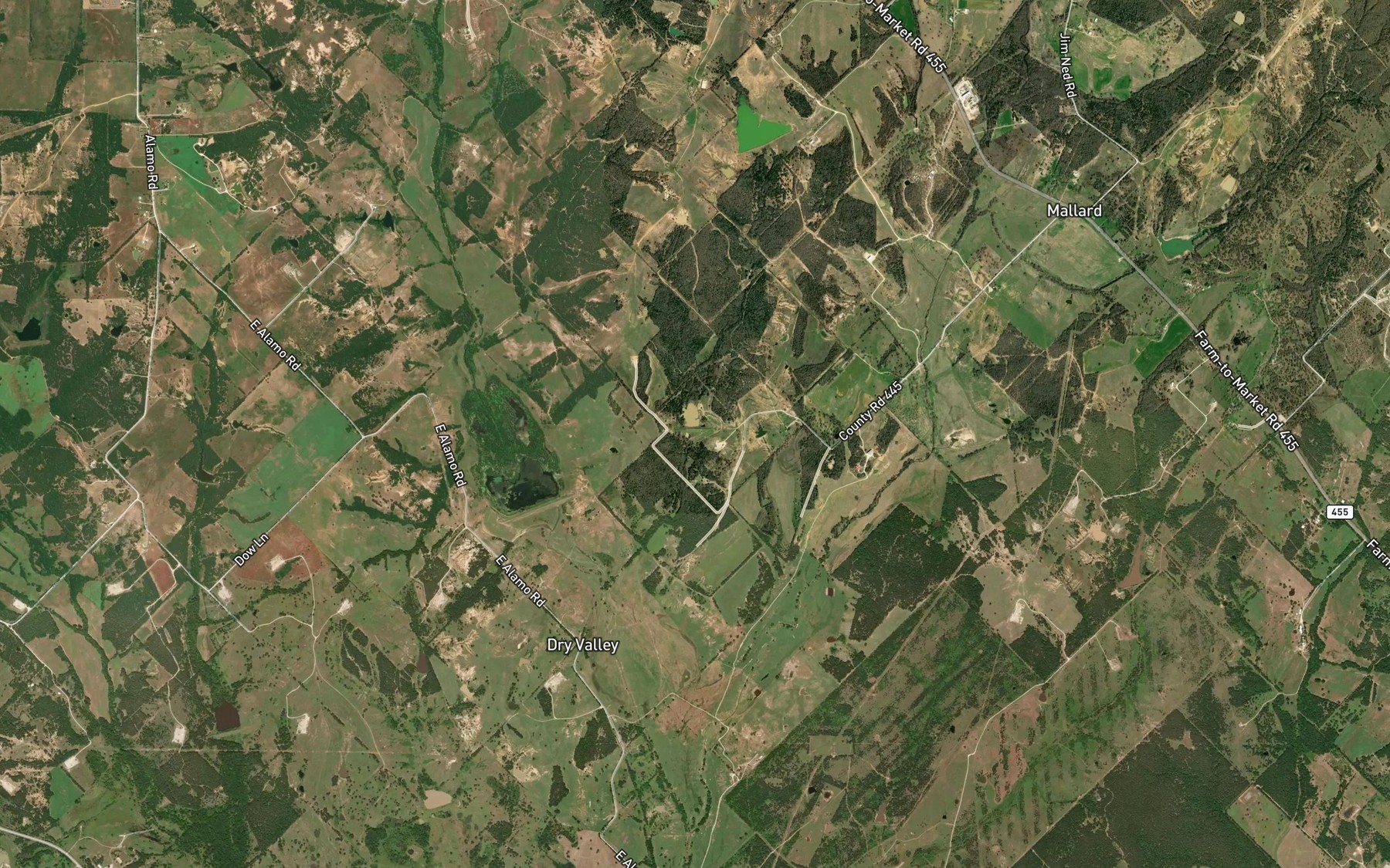 Satellite map of the Soil Conservation Service Site 3c Reservoir