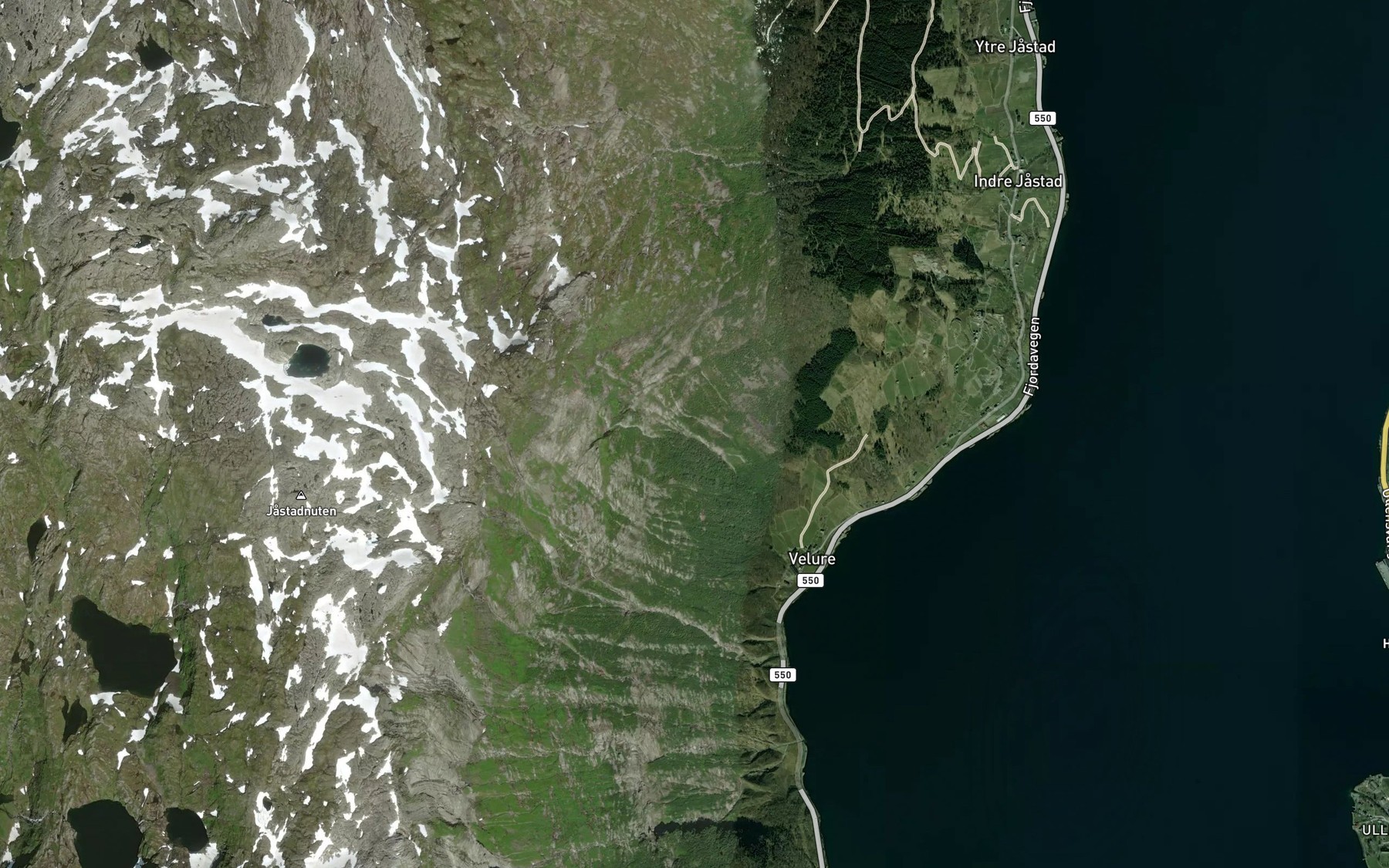 Satellite map of the Velurebekken