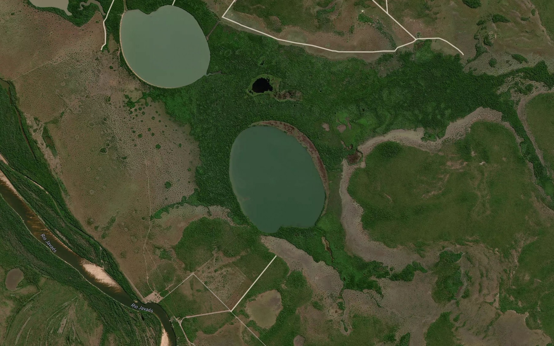 Satellite map of the Lagoa Bonita