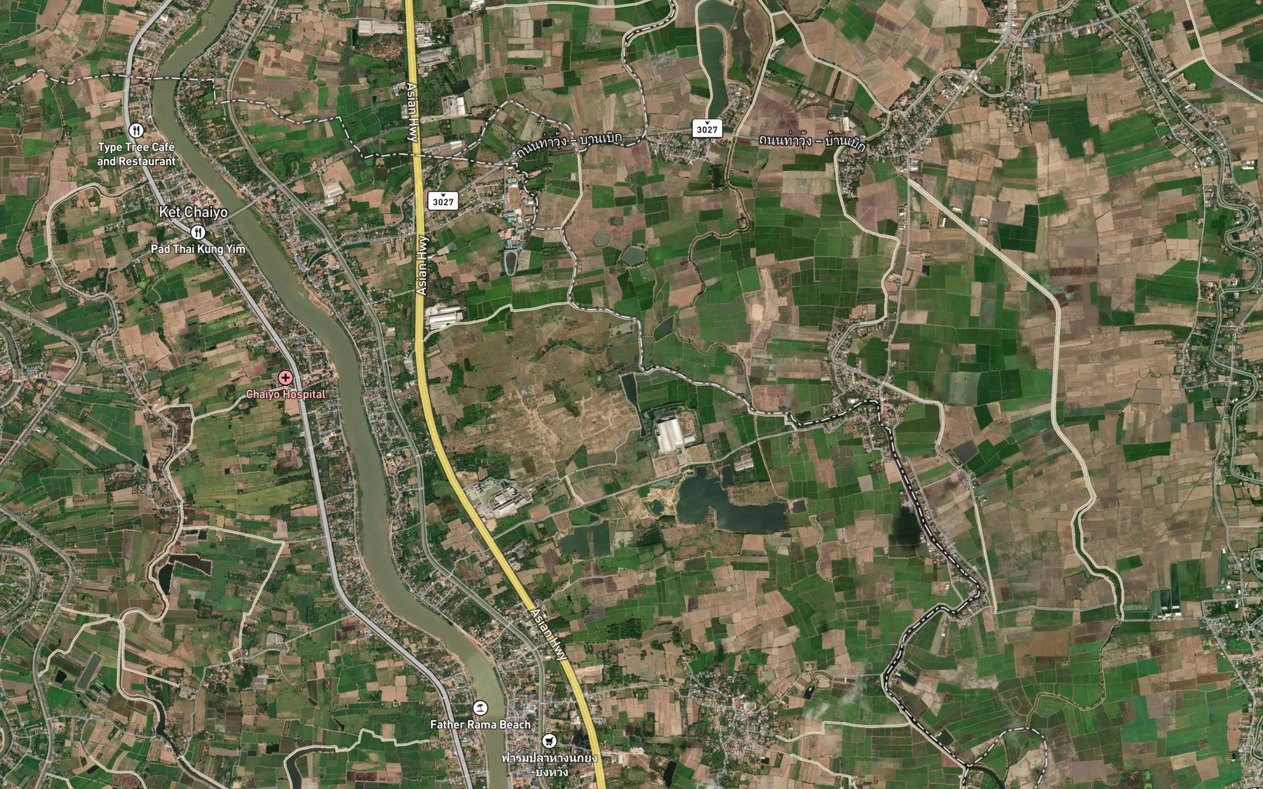 Satellite map of the Nong Rahan