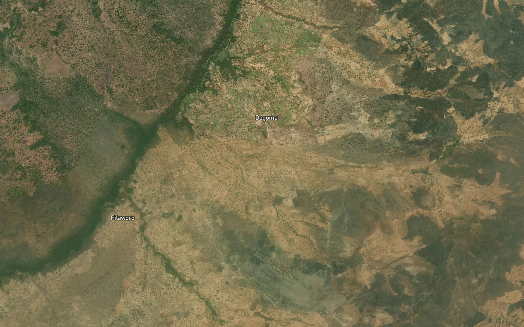 Satellite map of the Dogoma