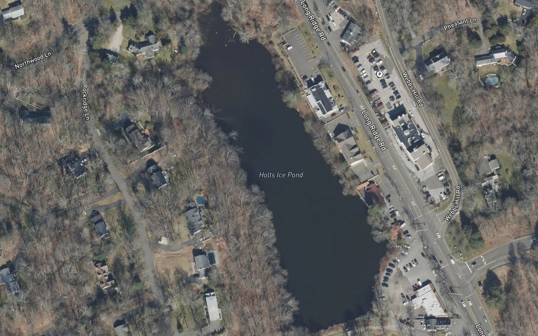 Satellite map of the Holts Ice Pond