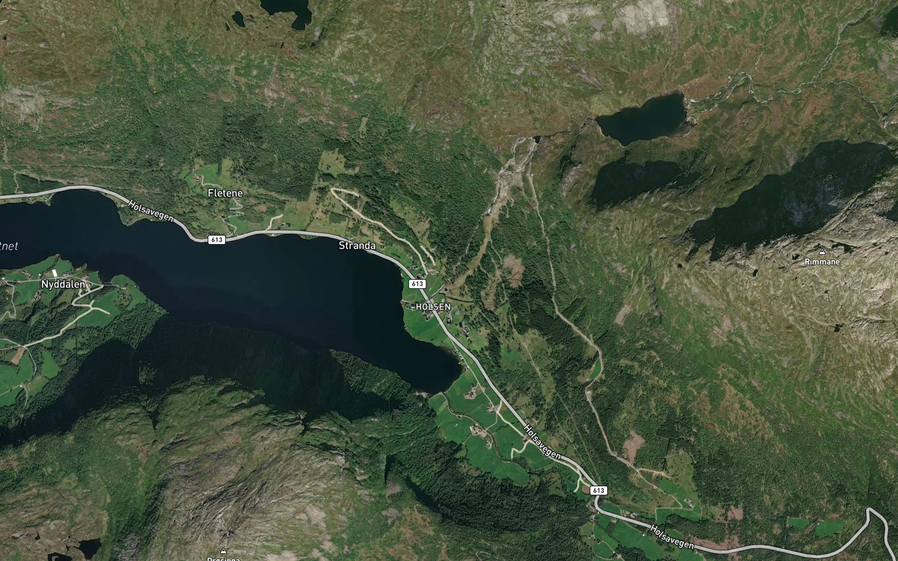 Satellite map of the Kjerringfossen