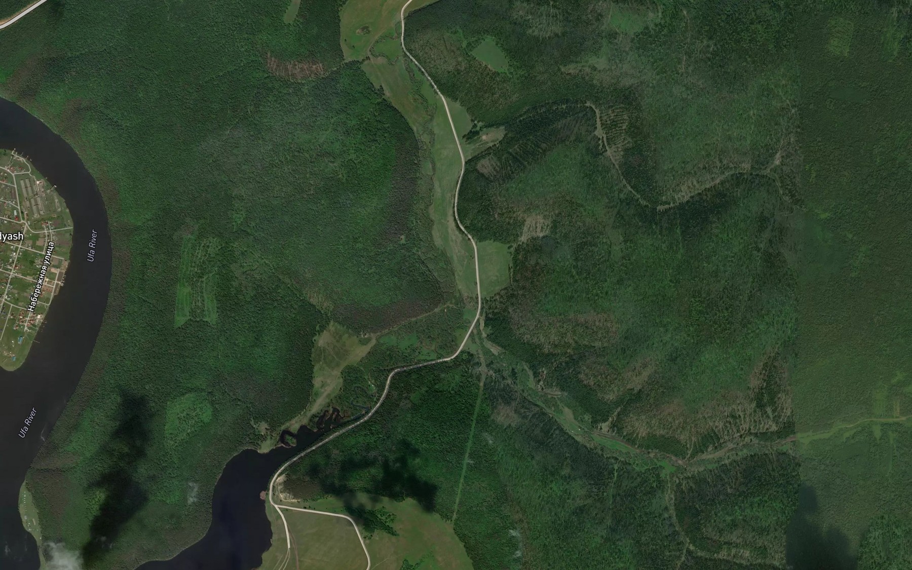 Satellite map of the Malaya Berdyashka