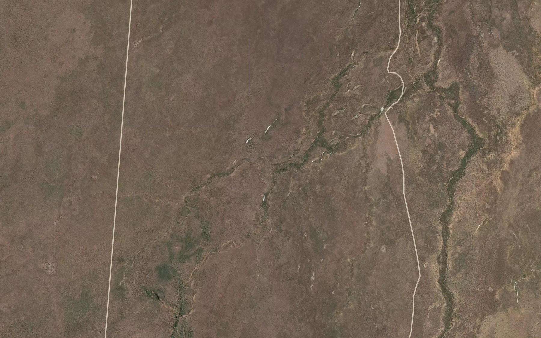 Satellite map of the Buchanan Creek