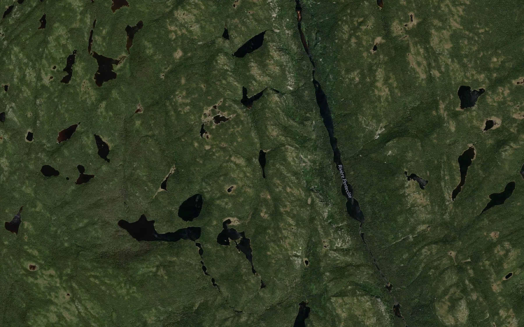 Satellite map of the Lac Cailleul
