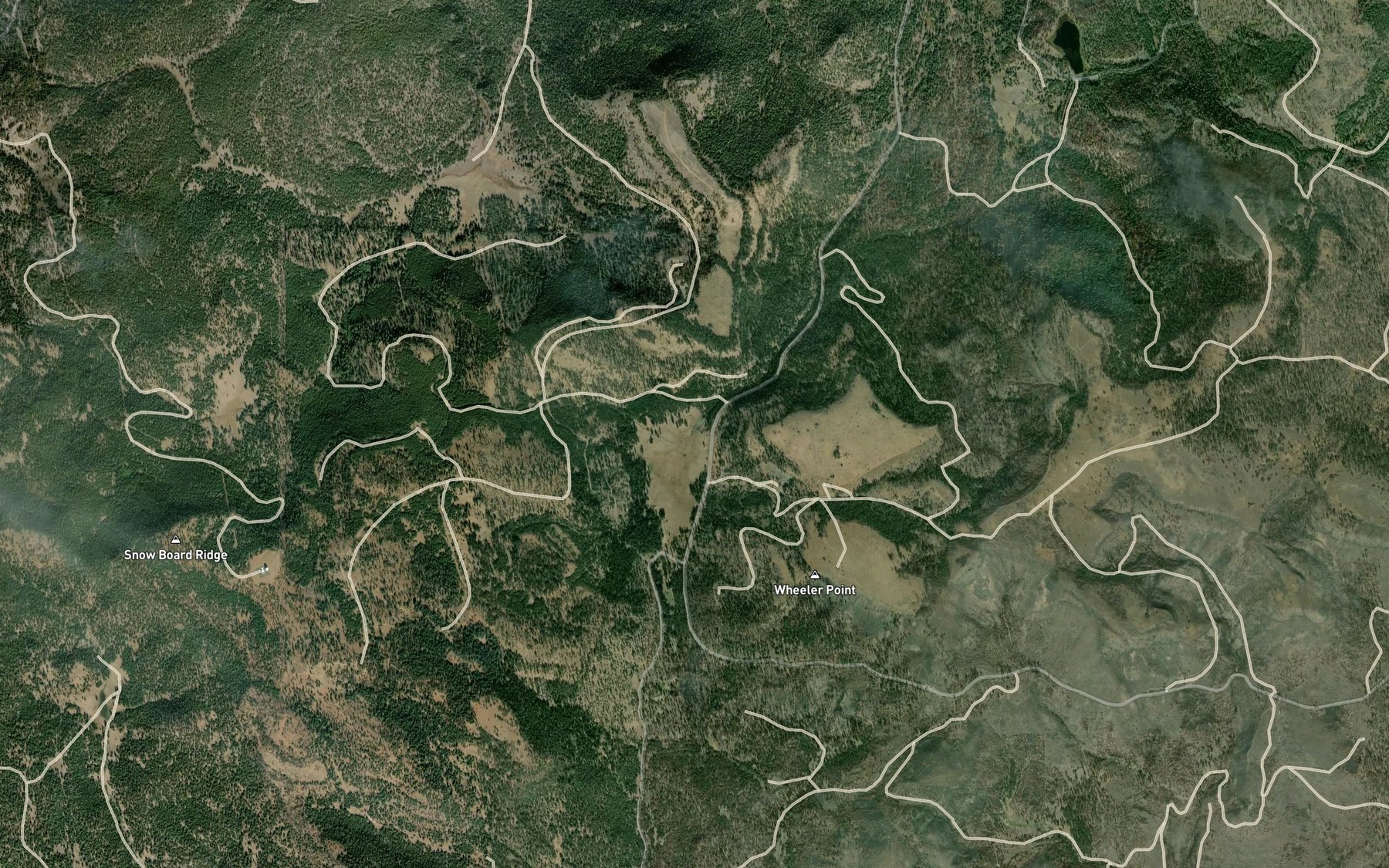 Satellite map of the Meadow Spring