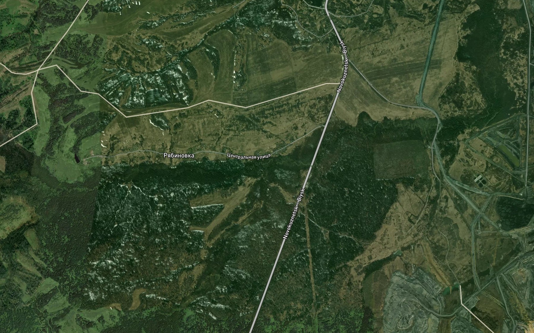 Satellite map of the Chushma