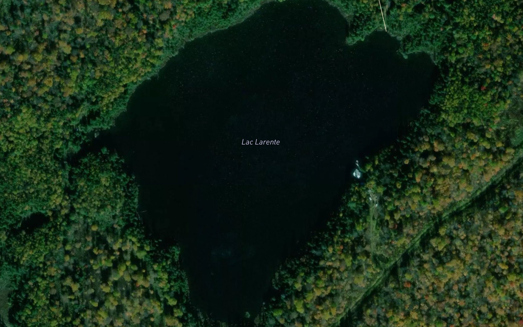 Satellite map of the Lac Larente
