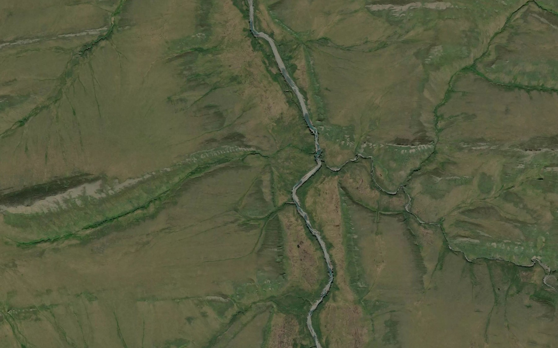 Satellite map of the Panic Creek