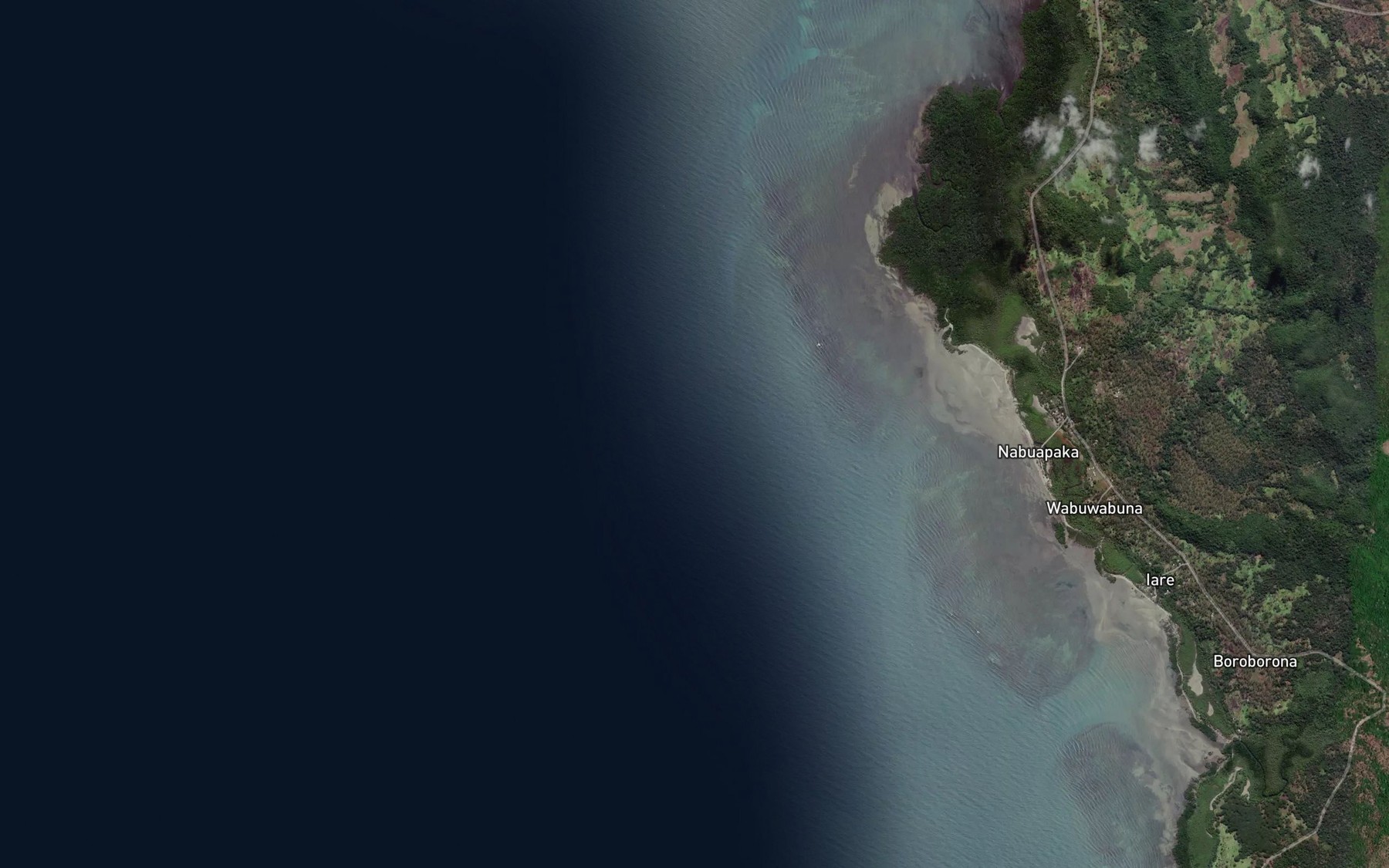 Satellite map of the Musgrave Reef