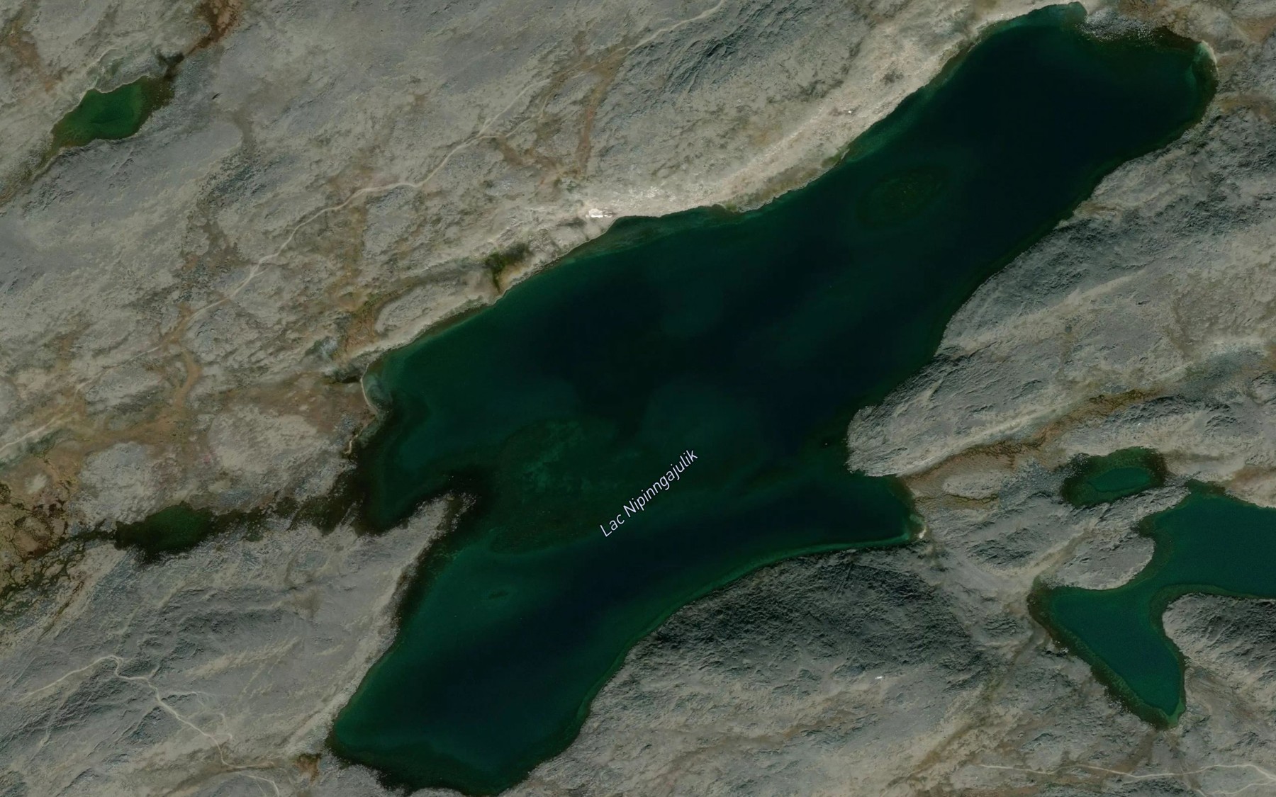 Satellite map of the Lac Nipinngajulik