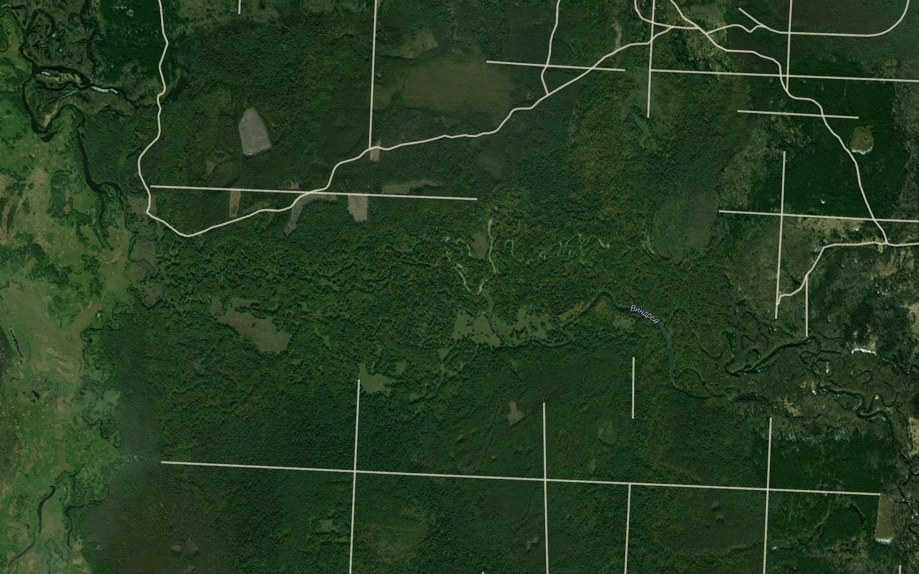 Satellite map of the Severlya