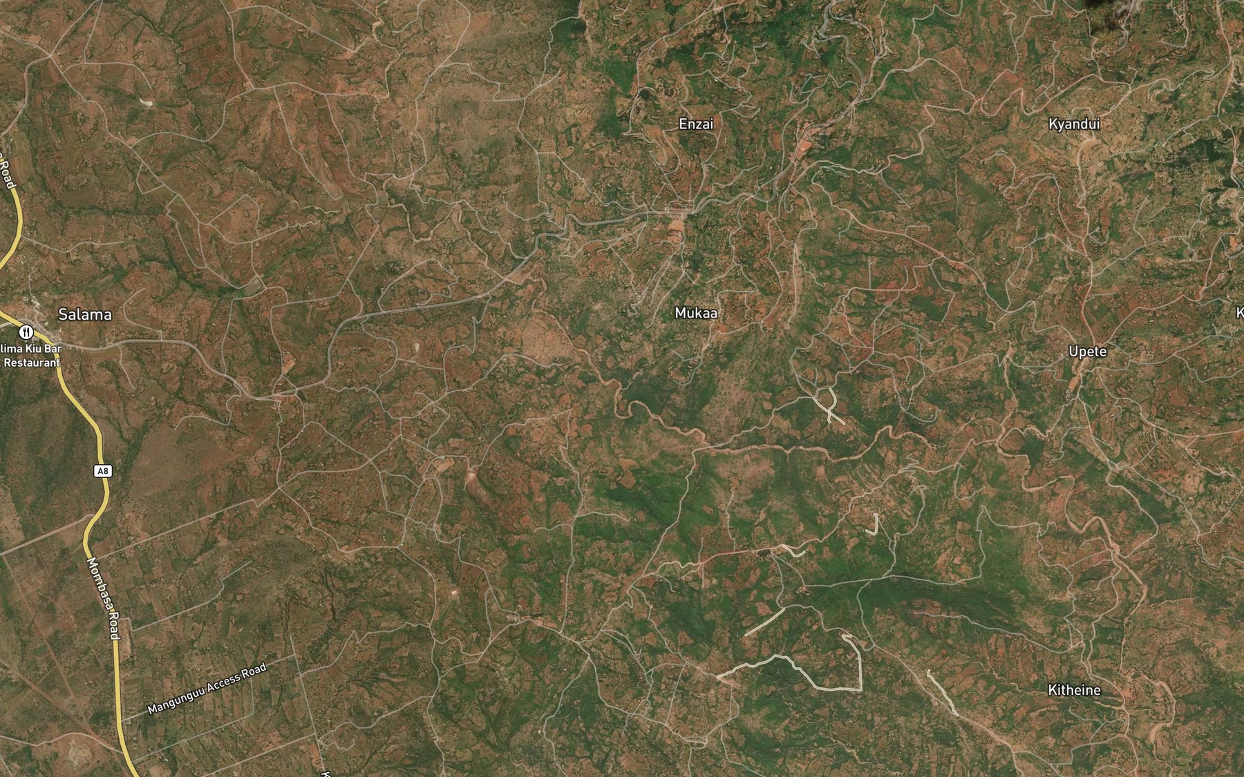 Satellite map of the Ikatai