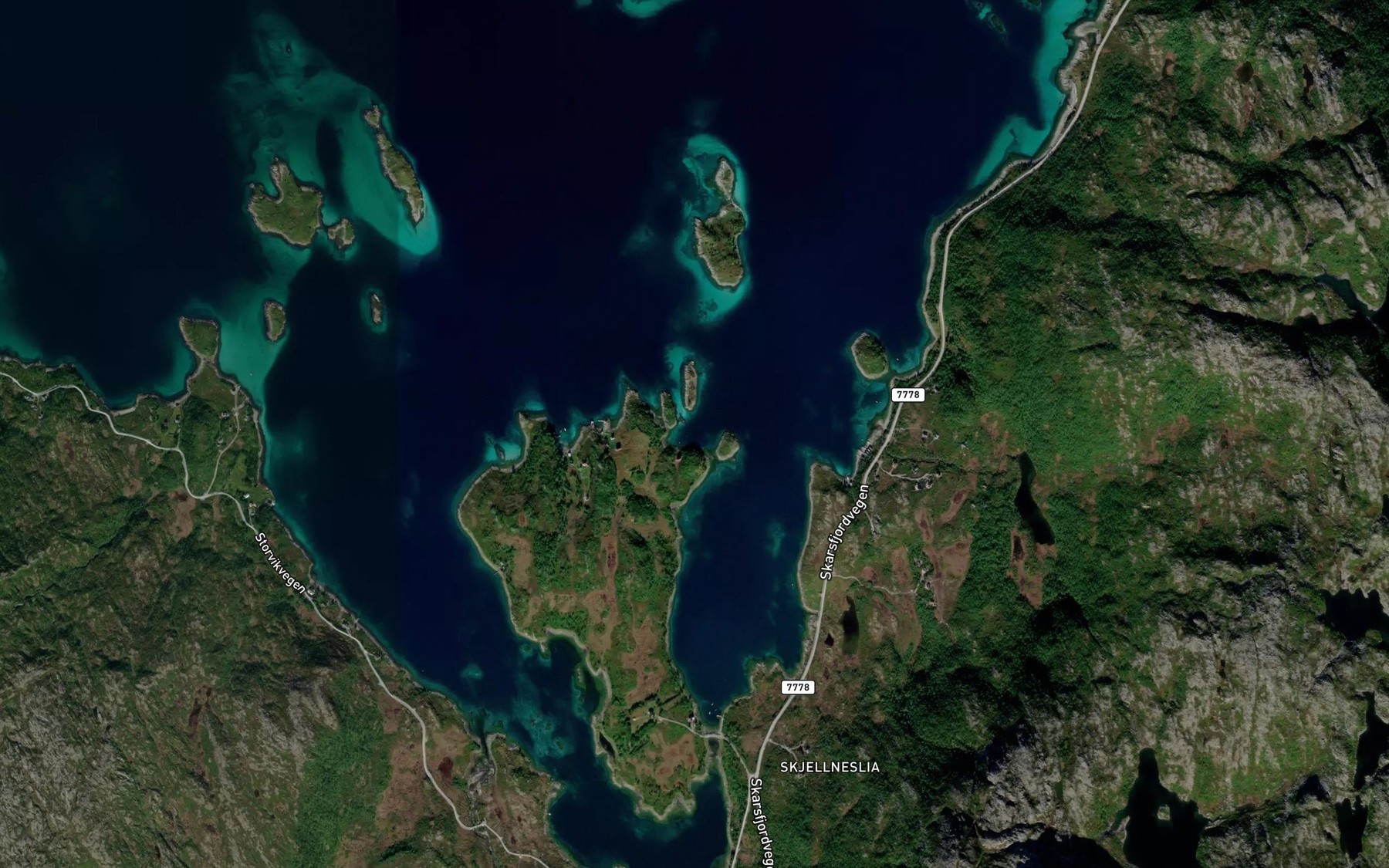 Satellite map of the Oyhamn